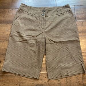 Michael Kors Tan Plaid Women's Bermudas